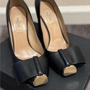 Valentino Garavani Black “Boss Babe” Block Heels